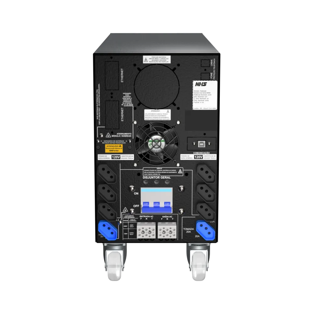Nobreak Prime Senoidal (GIII 3200VA/8b.9Ah/FP=0,9) - Imagem 3