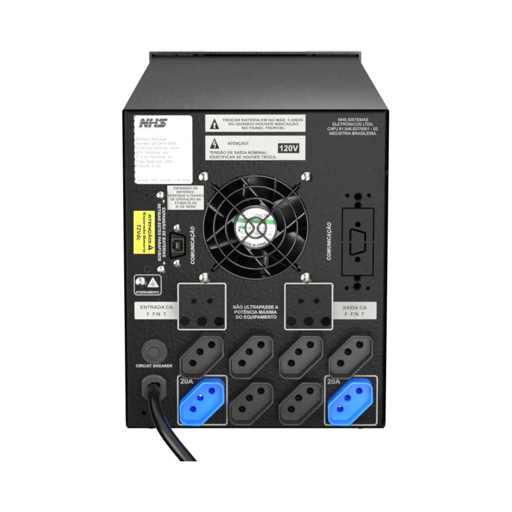 Nobreak Premium Senoidal (GIII 2200VA/6b.9Ah/FP=0,9/ENG./USB) - Imagem 3
